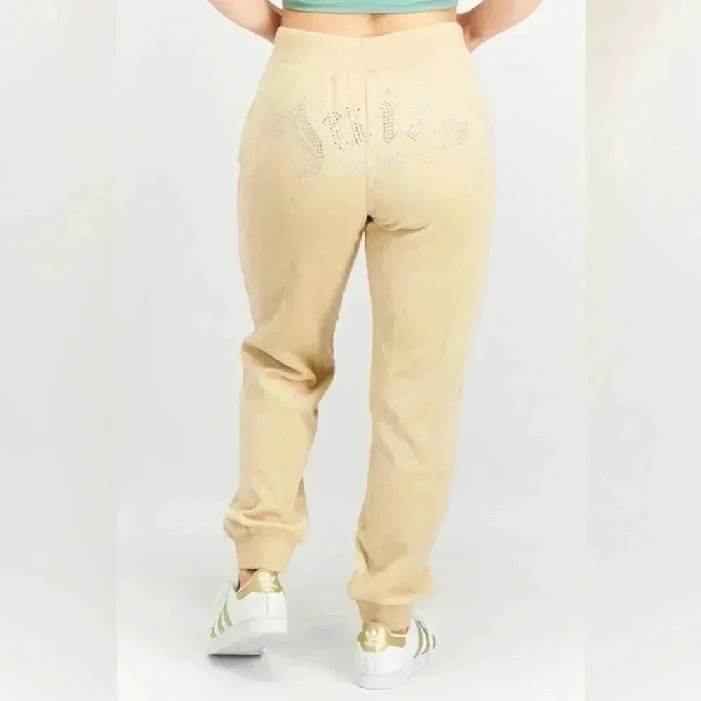 Forever 21 x Juicy Couture Rhinestone Velour Joggers